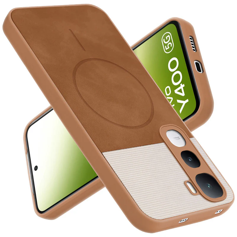 Hybrid PU Leather Matte Cover for Vivo Y400 5G - Image 18
