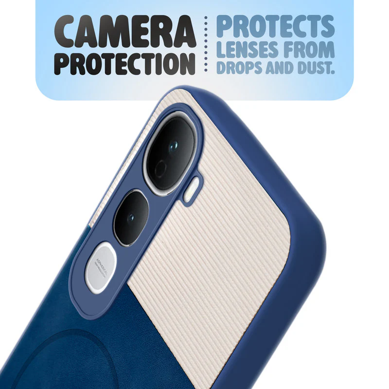 Hybrid PU Leather Matte Cover for Vivo Y400 Pro 5G - Image 12