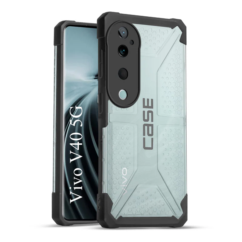Impact-Resistant Frosty Case with Dual-Layer Protection Back Case For Vivo V40 5G - Image 3