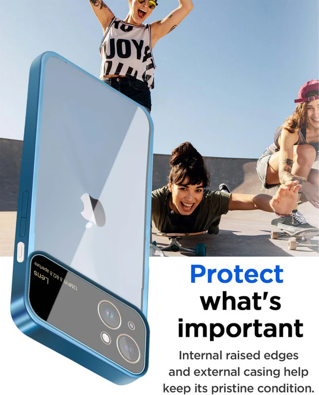 Lens Camera Protection Chrome Case For Apple iPhone 14 - Image 12