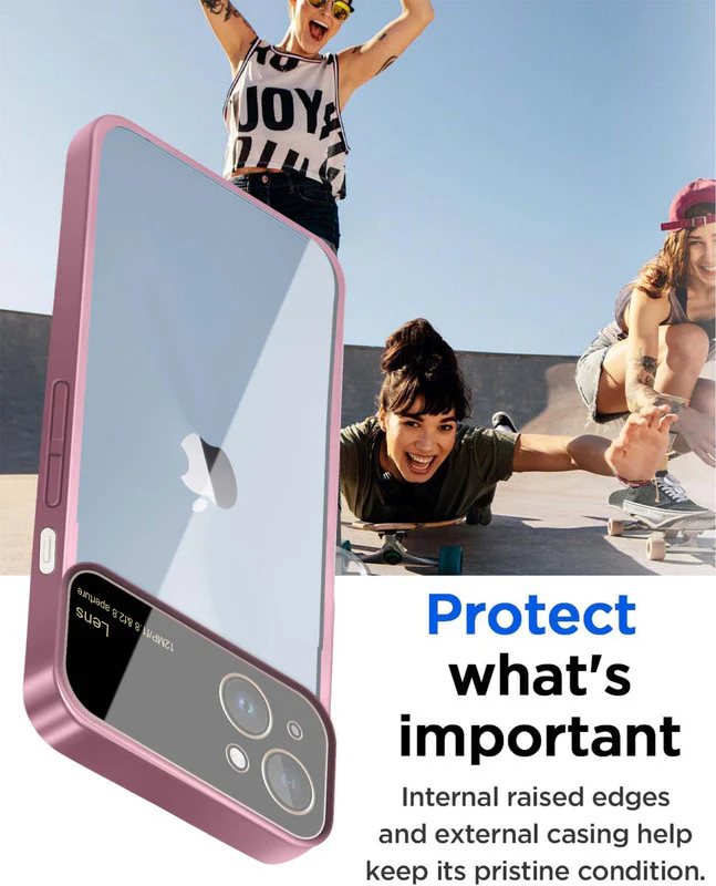 Lens Camera Protection Chrome Case For Apple iPhone 14 - Image 18