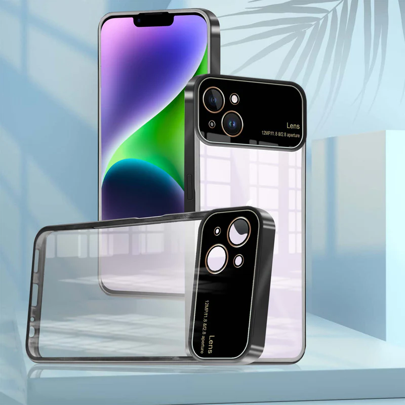 Lens Camera Protection Chrome Case For Apple iPhone 14 Plus - Image 3