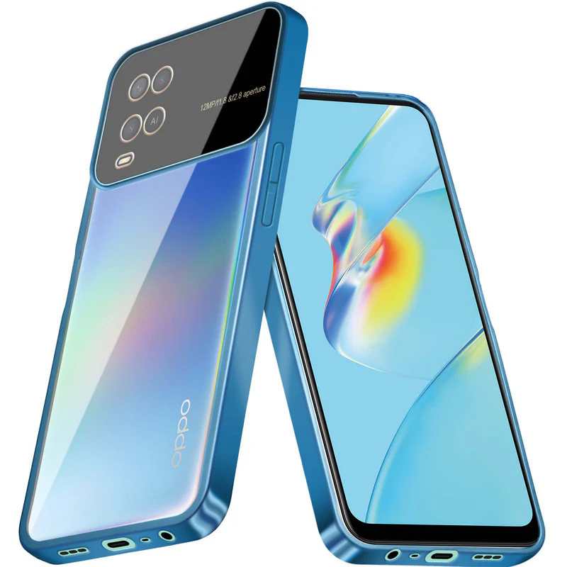 Lens Camera Protection Chrome Case For Oppo A54 4G - Image 7