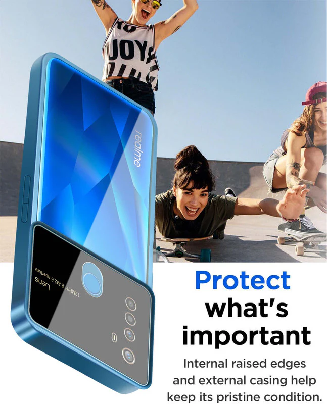 Lens Camera Protection Chrome Case For Realme 5 - Image 11