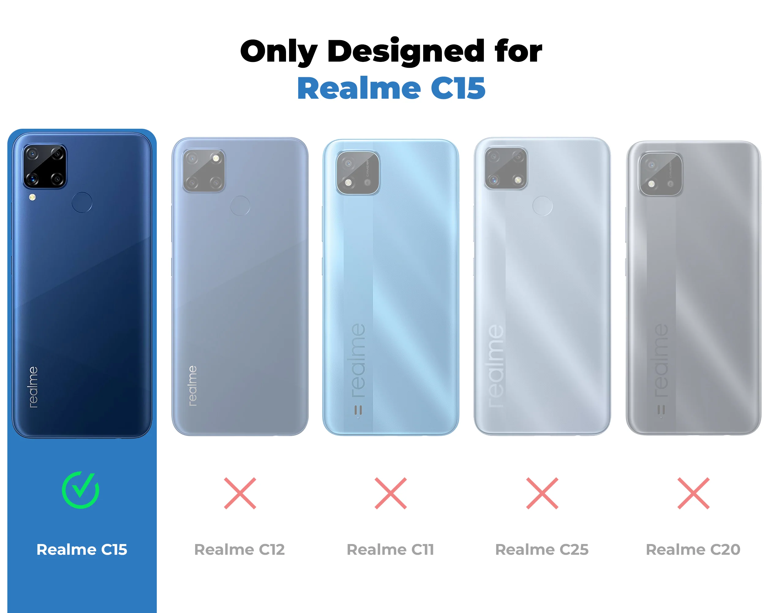 Lens Camera Protection Chrome Case For Realme C15 - Image 9