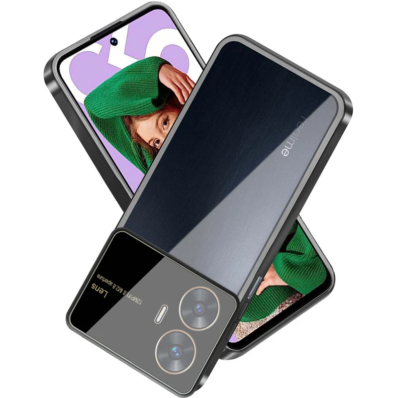 Lens Camera Protection Chrome Case For Realme C55 - Image 3