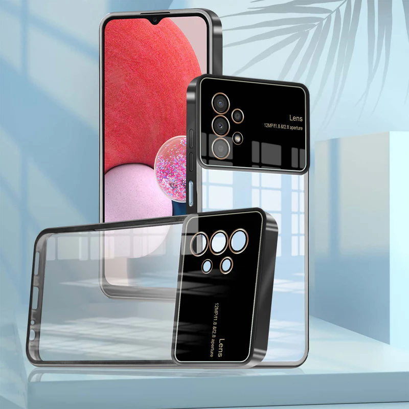 Lens Camera Protection Chrome Case For Samsung A13 4G - Image 2