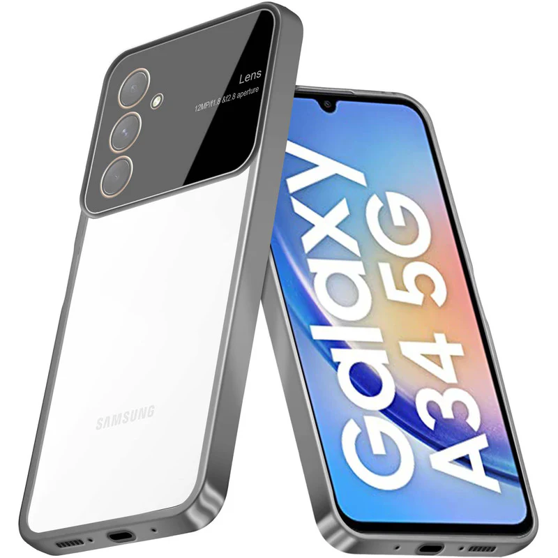 Lens Camera Protection Chrome Case For Samsung A34 5G - Image 19
