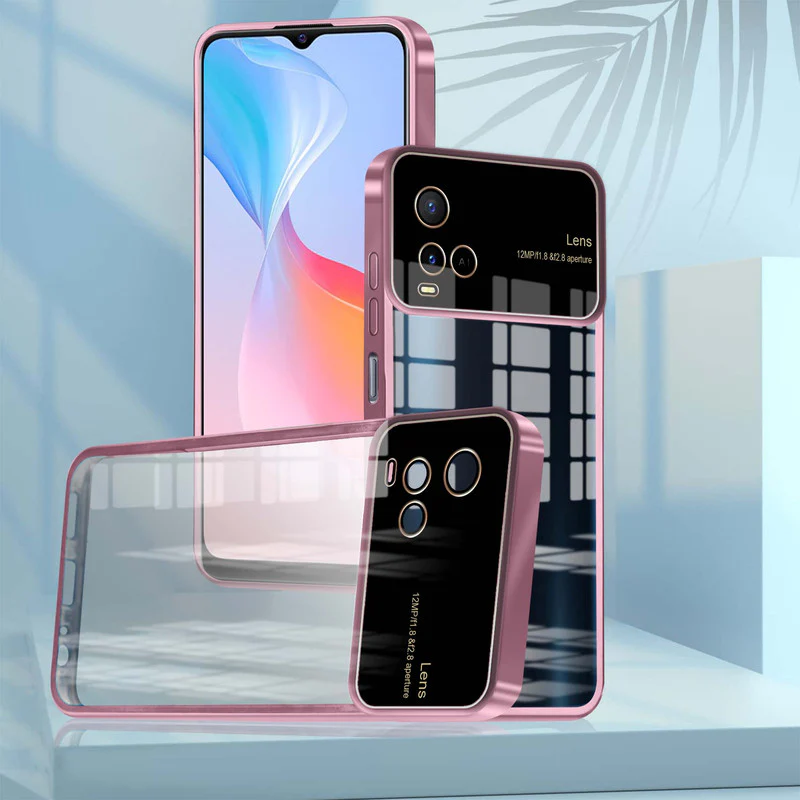 Lens Camera Protection Chrome Case For Vivo Y21 2021 - Image 17