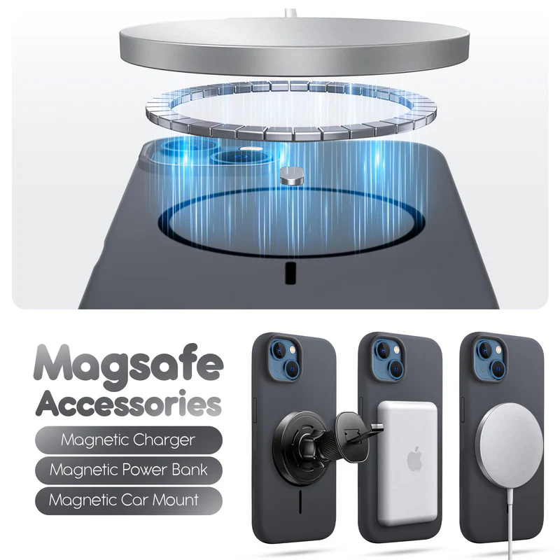 Cloud Feel Silicone Case for Apple iPhone 13 – Supports Wireless Charging - Image 16