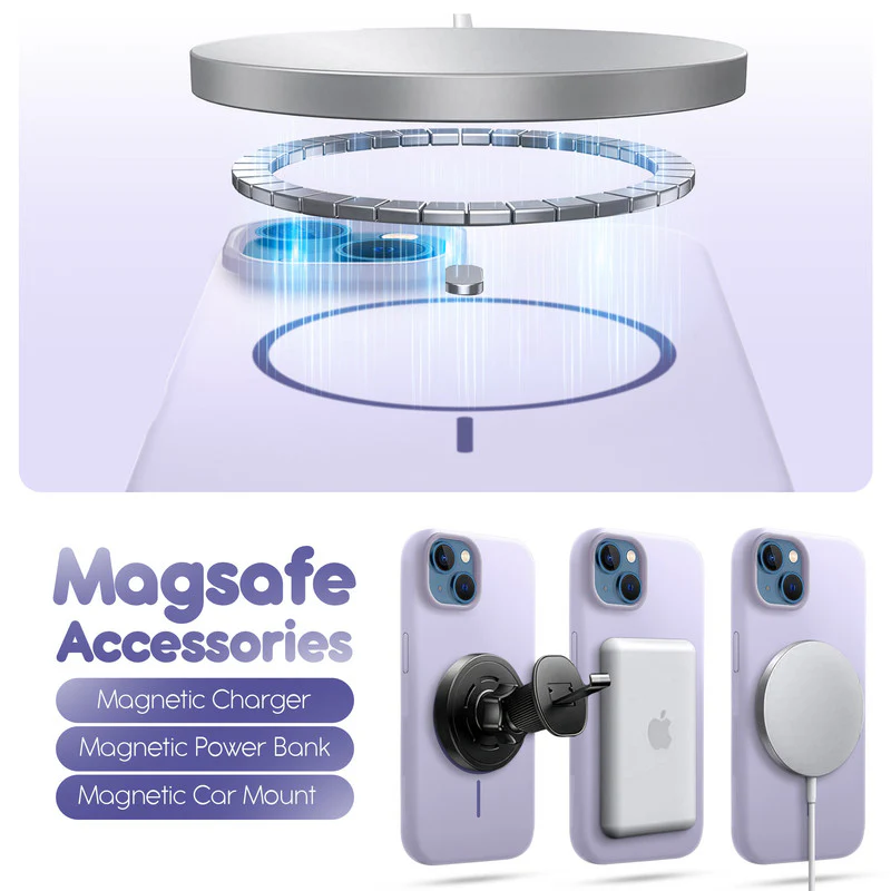 Cloud Feel Silicone Case for Apple iPhone 13 – Supports Wireless Charging - Image 28