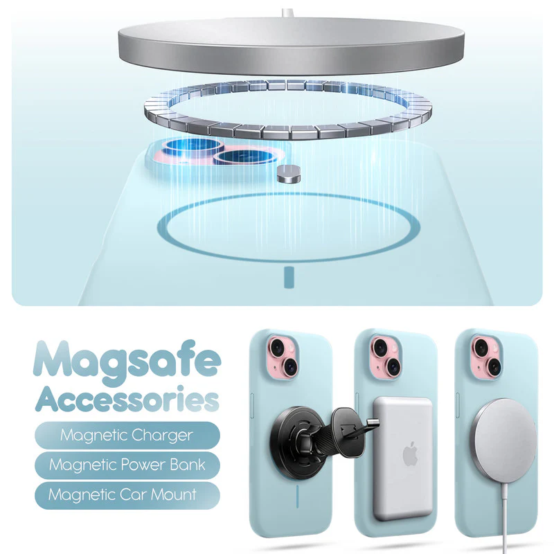 Cloud Feel Silicone Case for Apple iPhone 15 – Supports Wireless Charging - Image 46