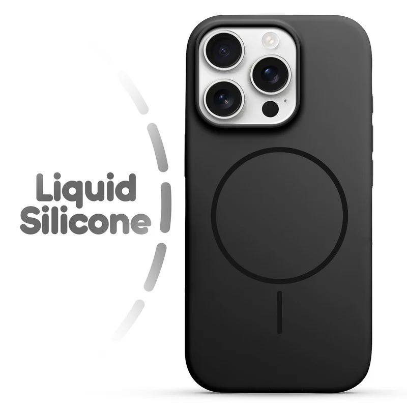 Cloud Feel Silicone Case for Apple iPhone 15 Pro – Supports Wireless Charging