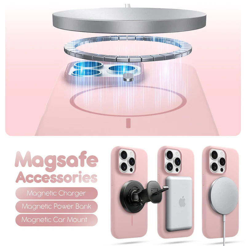 Cloud Feel Silicone Case for Apple iPhone 15 Pro – Supports Wireless Charging - Image 33