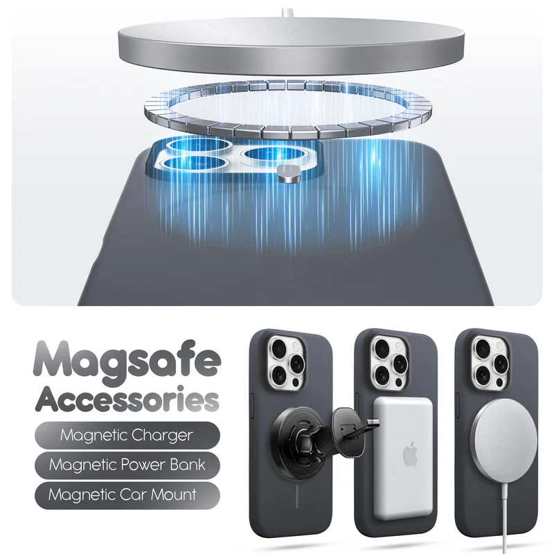 Cloud Feel Silicone Case for Apple iPhone 15 Pro Max – Supports Wireless Charging - Image 53