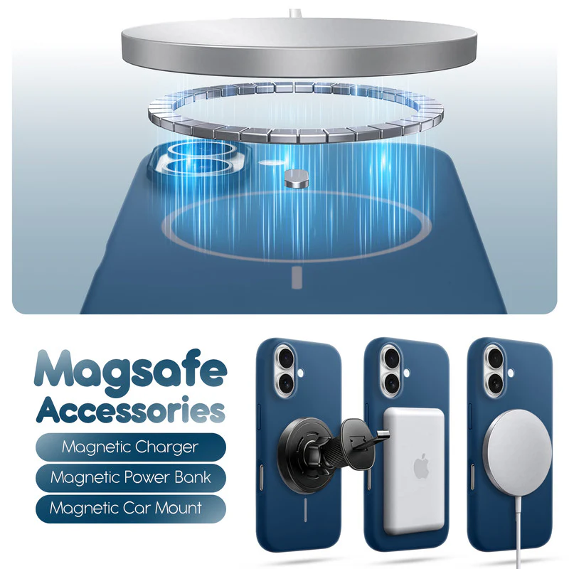Cloud Feel Silicone Case for Apple iPhone 16 – Supports Wireless Charging - Image 13