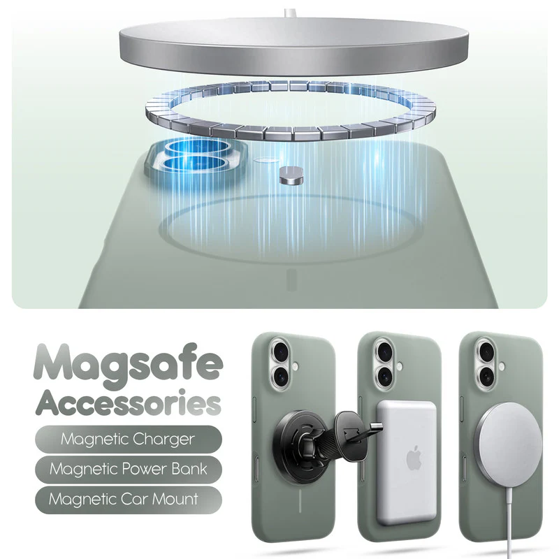 Cloud Feel Silicone Case for Apple iPhone 16 Plus – Supports Wireless Charging - Image 23