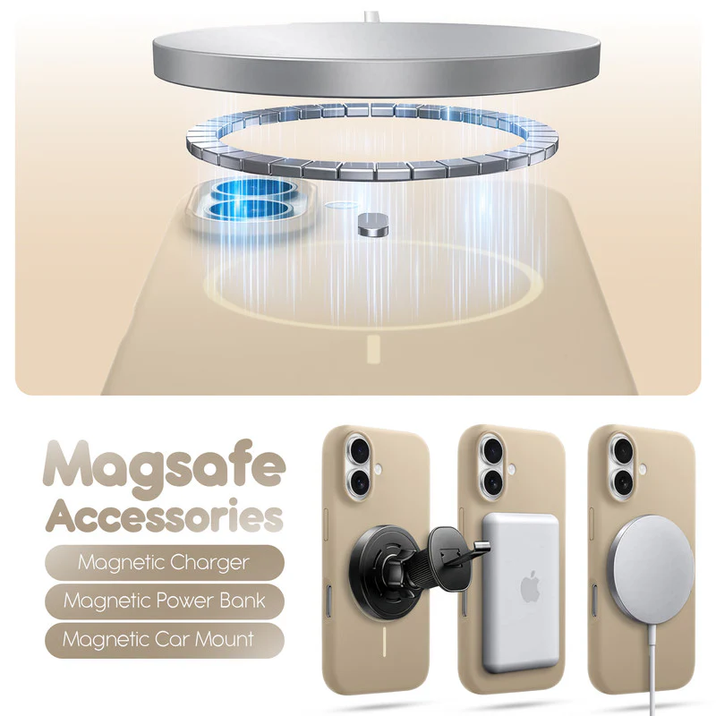 Cloud Feel Silicone Case for Apple iPhone 16 Plus – Supports Wireless Charging - Image 8
