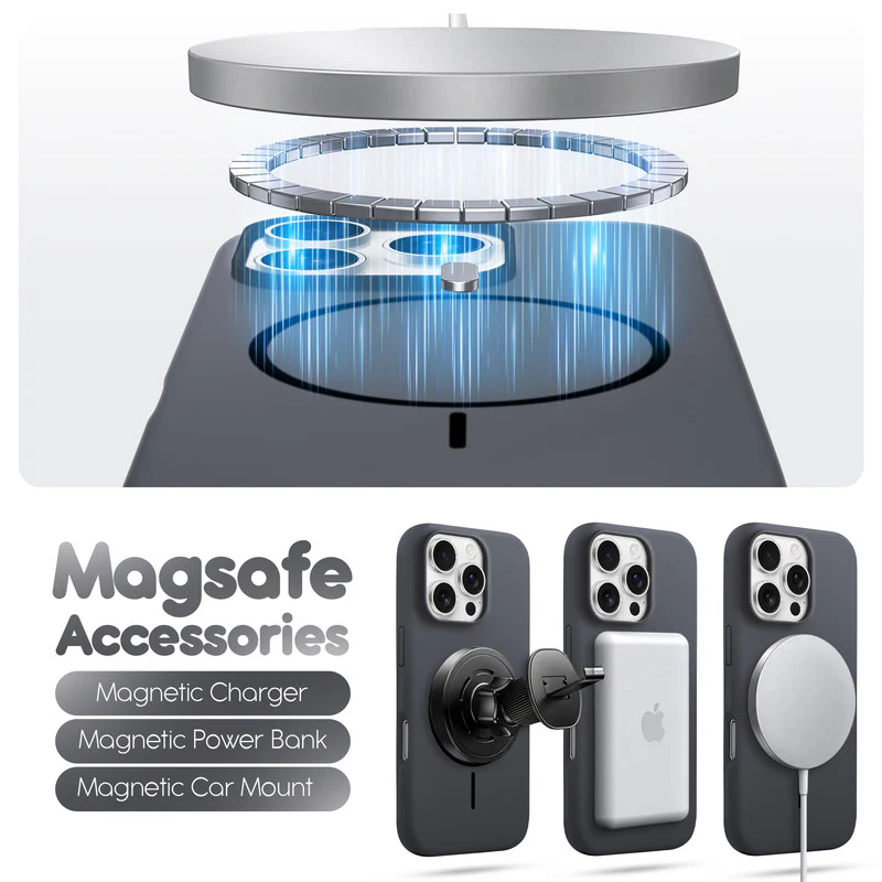 Cloud Feel Silicone Case for Apple iPhone 16 Pro – Supports Wireless Charging - Image 23