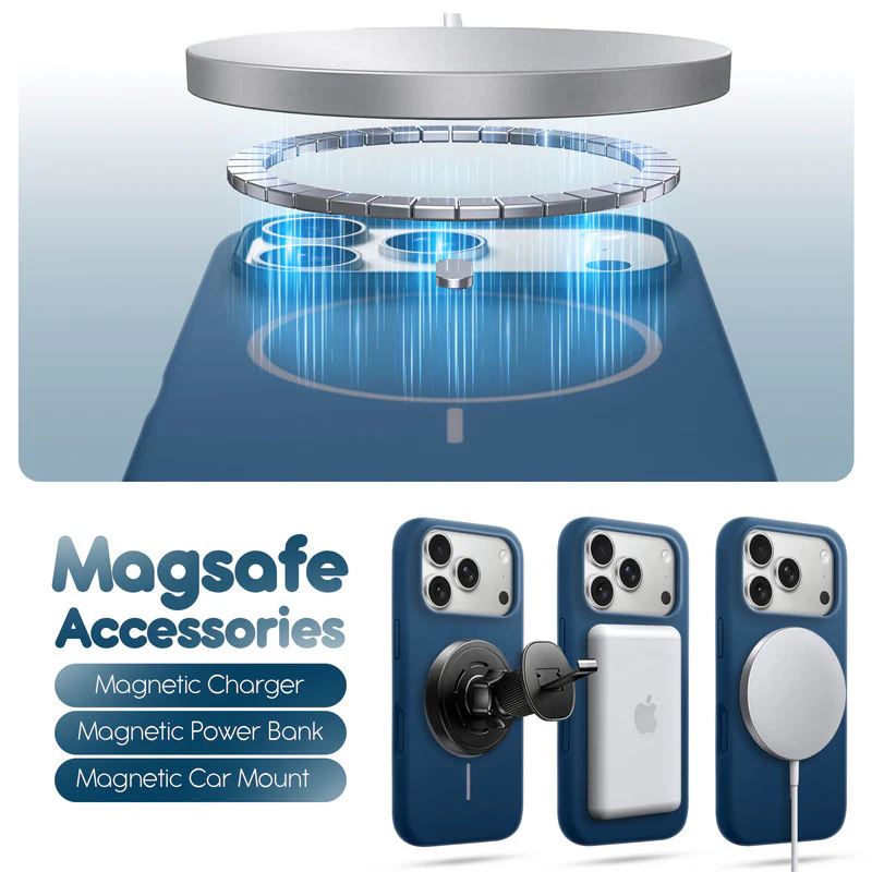 Cloud Feel Silicone Case for Apple iPhone 17 Pro – Supports Wireless Charging - Image 10
