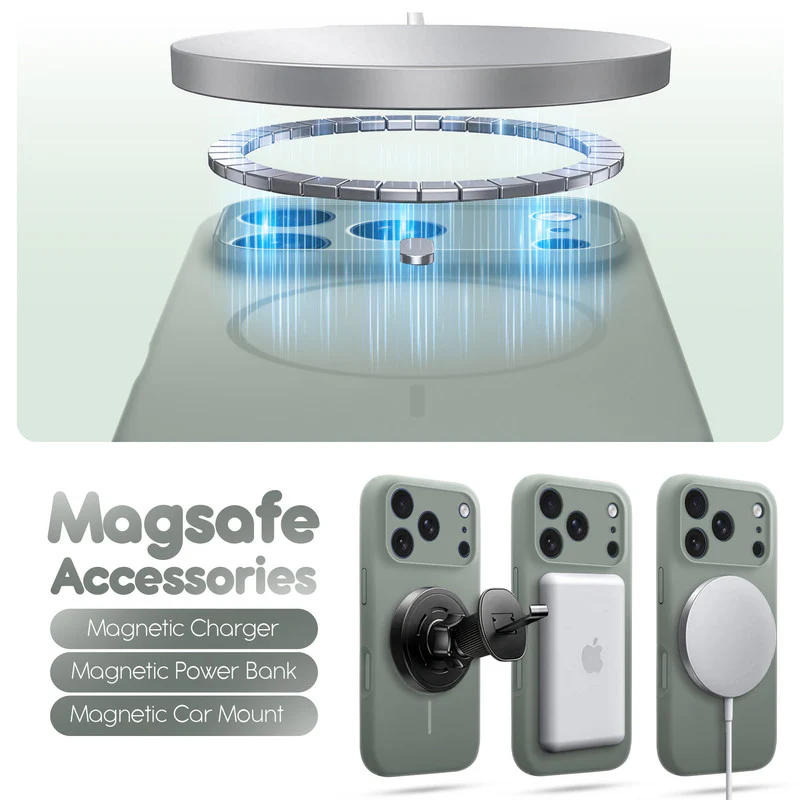 Cloud Feel Silicone Case for Apple iPhone 17 Pro Max With Camera Protection – Supports Wireless Charging - Image 33