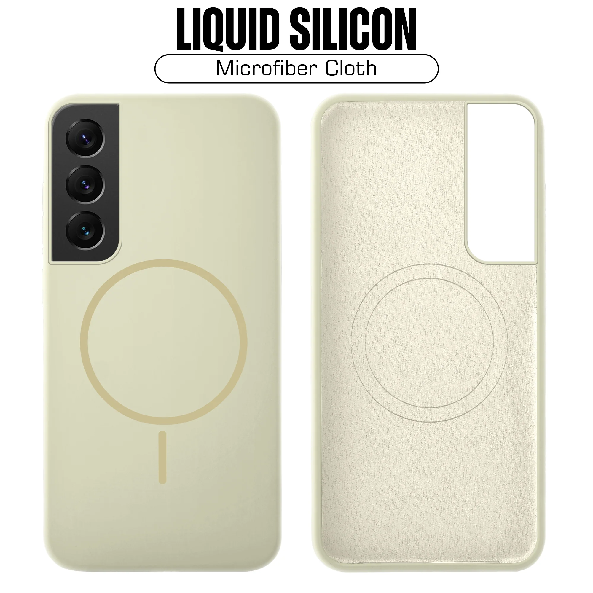 Wireless Charging Support Compatible Liquid Silicone Case For Samsung S22 5G - Image 46