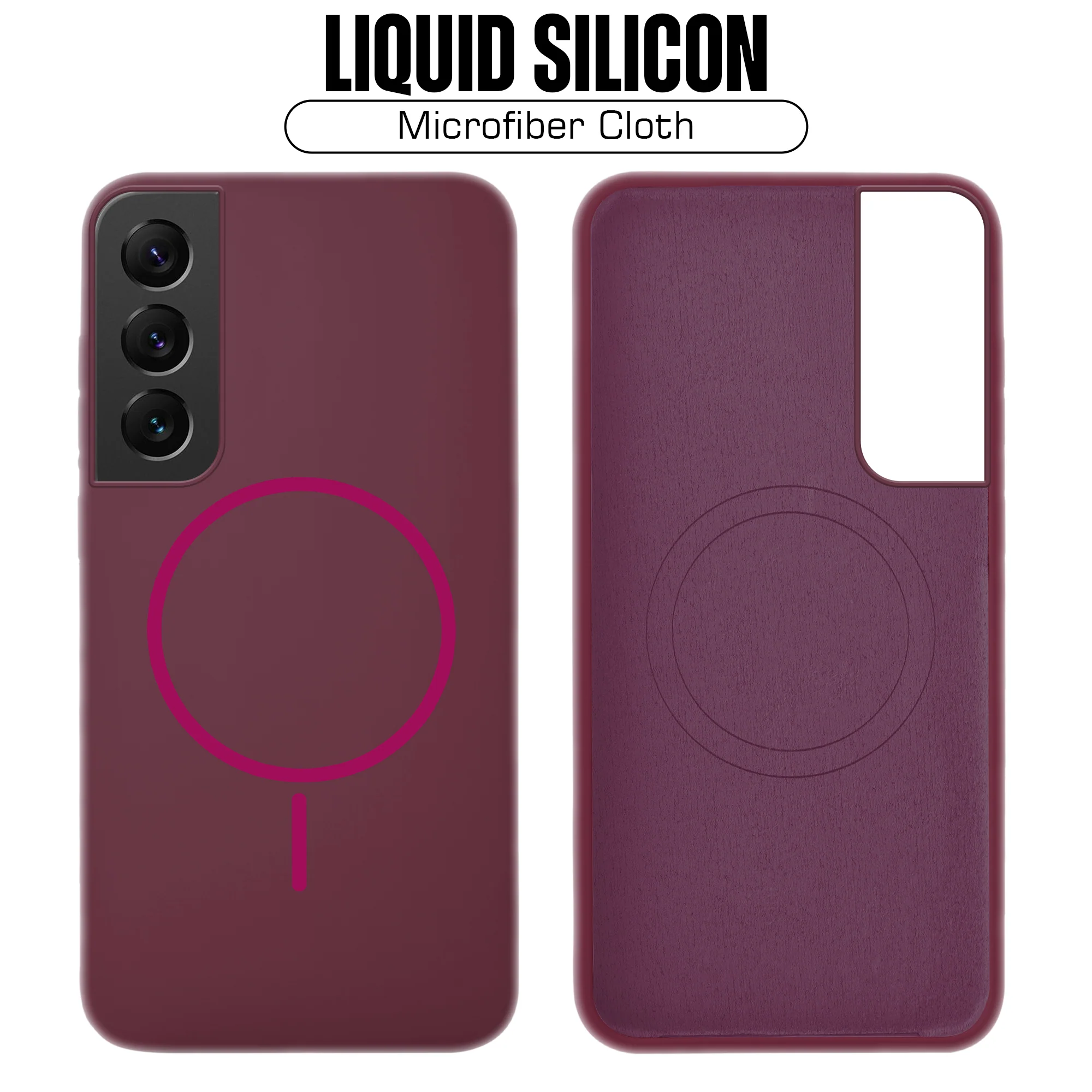 Wireless Charging Support Compatible Liquid Silicone Case For Samsung S22 5G - Image 52