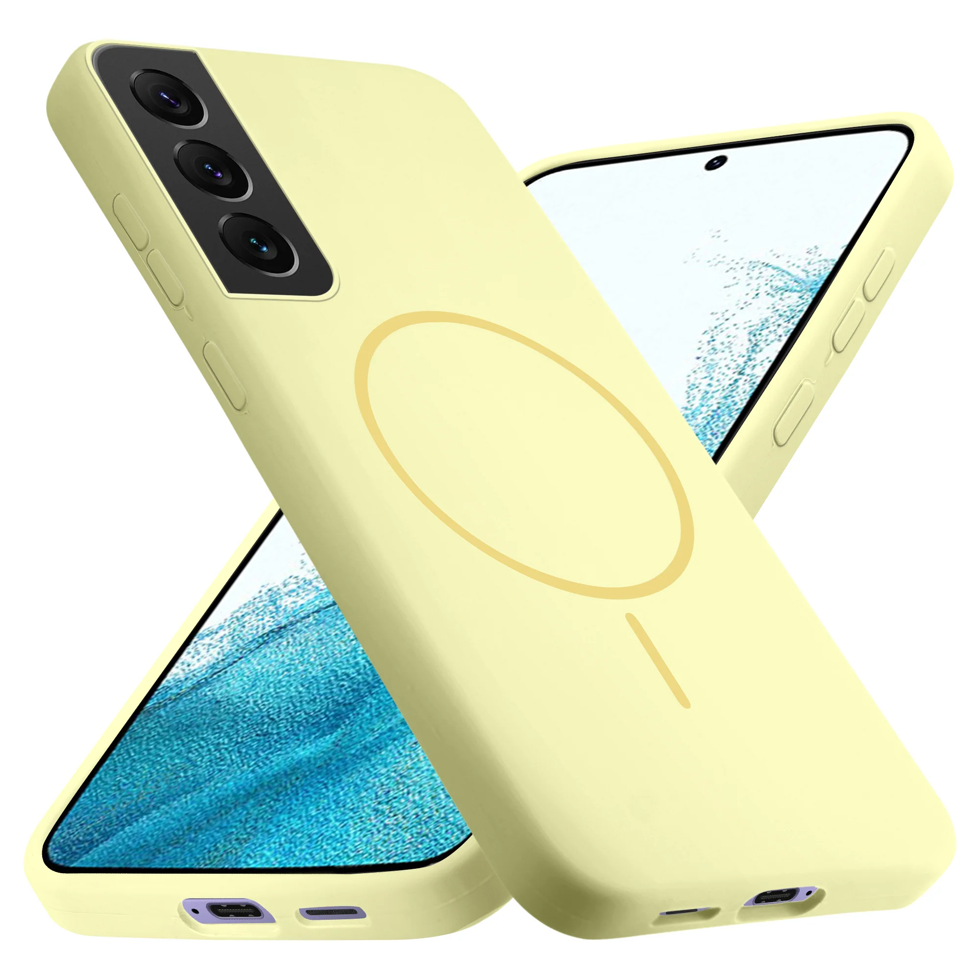 Wireless Charging Support Compatible Liquid Silicone Case For Samsung S22 5G - Image 55