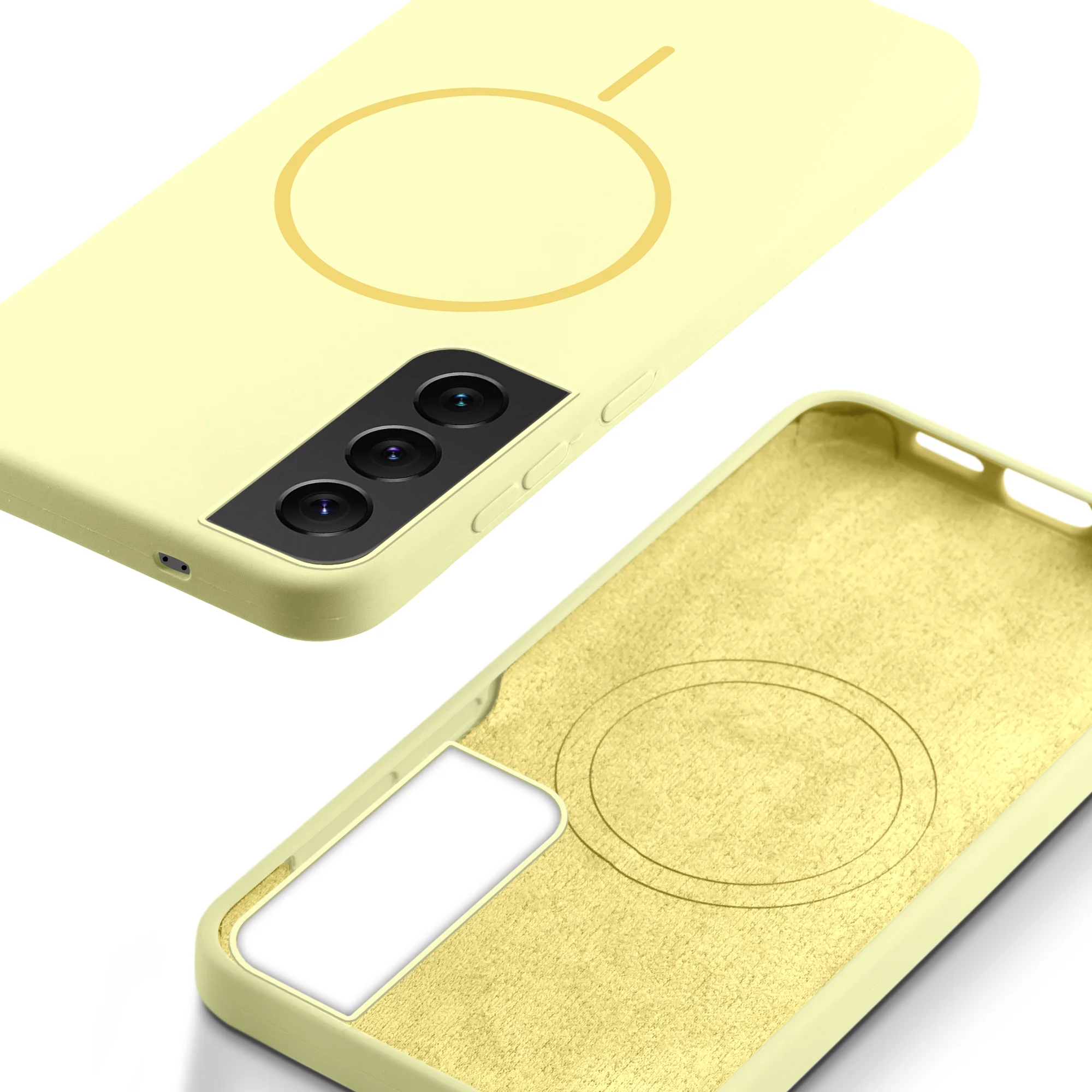 Wireless Charging Support Compatible Liquid Silicone Case For Samsung S22 5G - Image 60