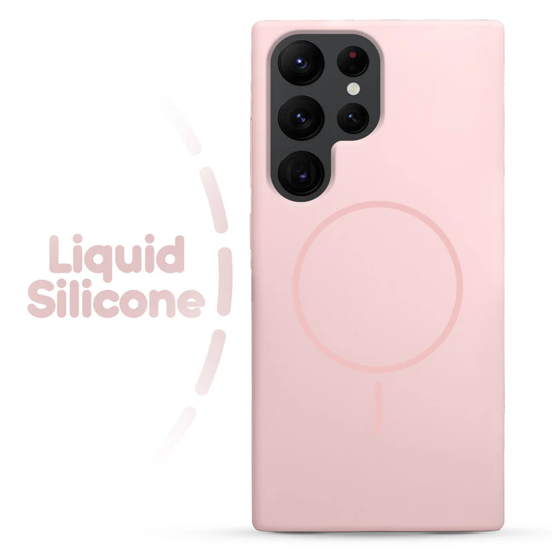 Cloud Feel Silicone Case for Samsung S22 Ultra 5G – Supports Wireless Charging