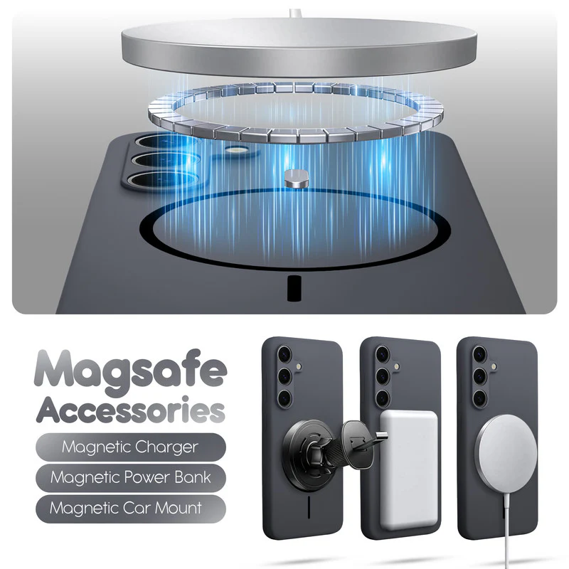 Cloud Feel Silicone Case for Samsung S25 Plus 5G – Supports Wireless Charging - Image 8