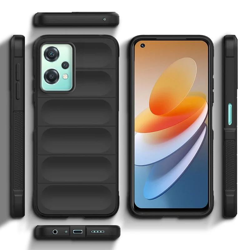 Liquid Silicone Case for OnePlus Nord CE 2 Lite 5G | Comfort Grip Soft Touch Matte TPU | - Black - Image 3