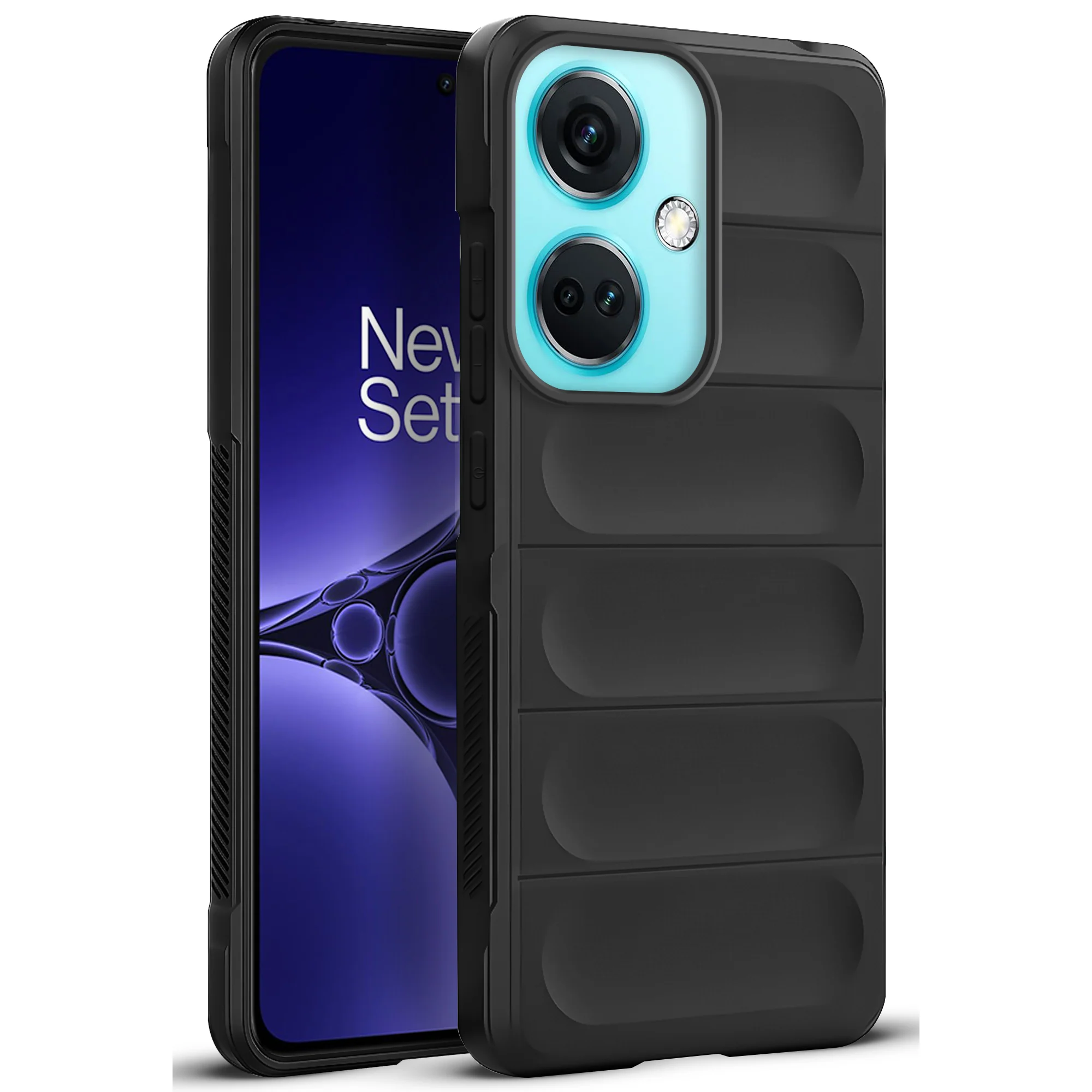 Liquid Silicone Case for OnePlus Nord CE 3 5G | Comfort Grip Soft Touch Matte TPU | - Black