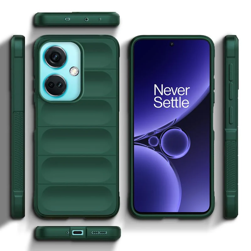 Liquid Silicone Case for OnePlus Nord CE 3 5G | Comfort Grip Soft Touch Matte TPU | - Black - Image 9