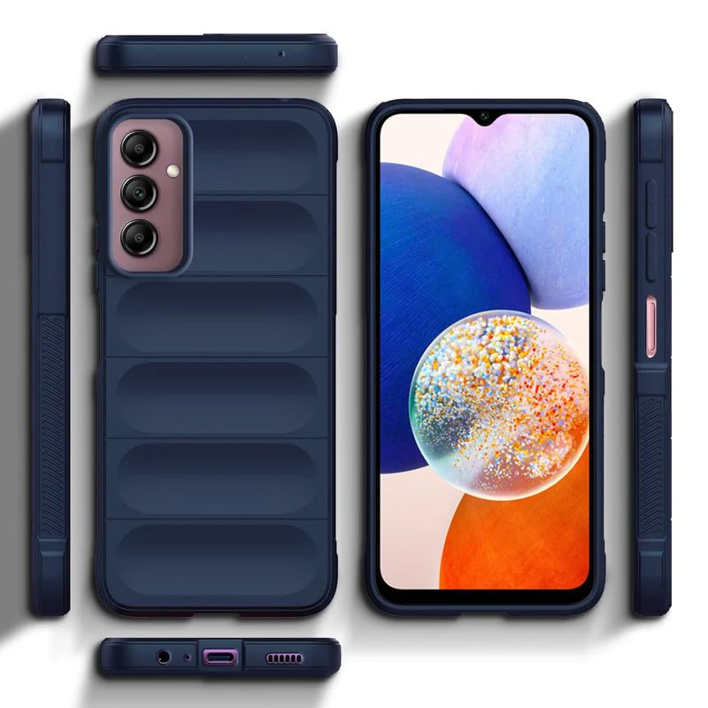 Liquid Silicone Case for Samsung A14 5G | Comfort Grip Soft Touch Matte TPU | - Black - Image 15