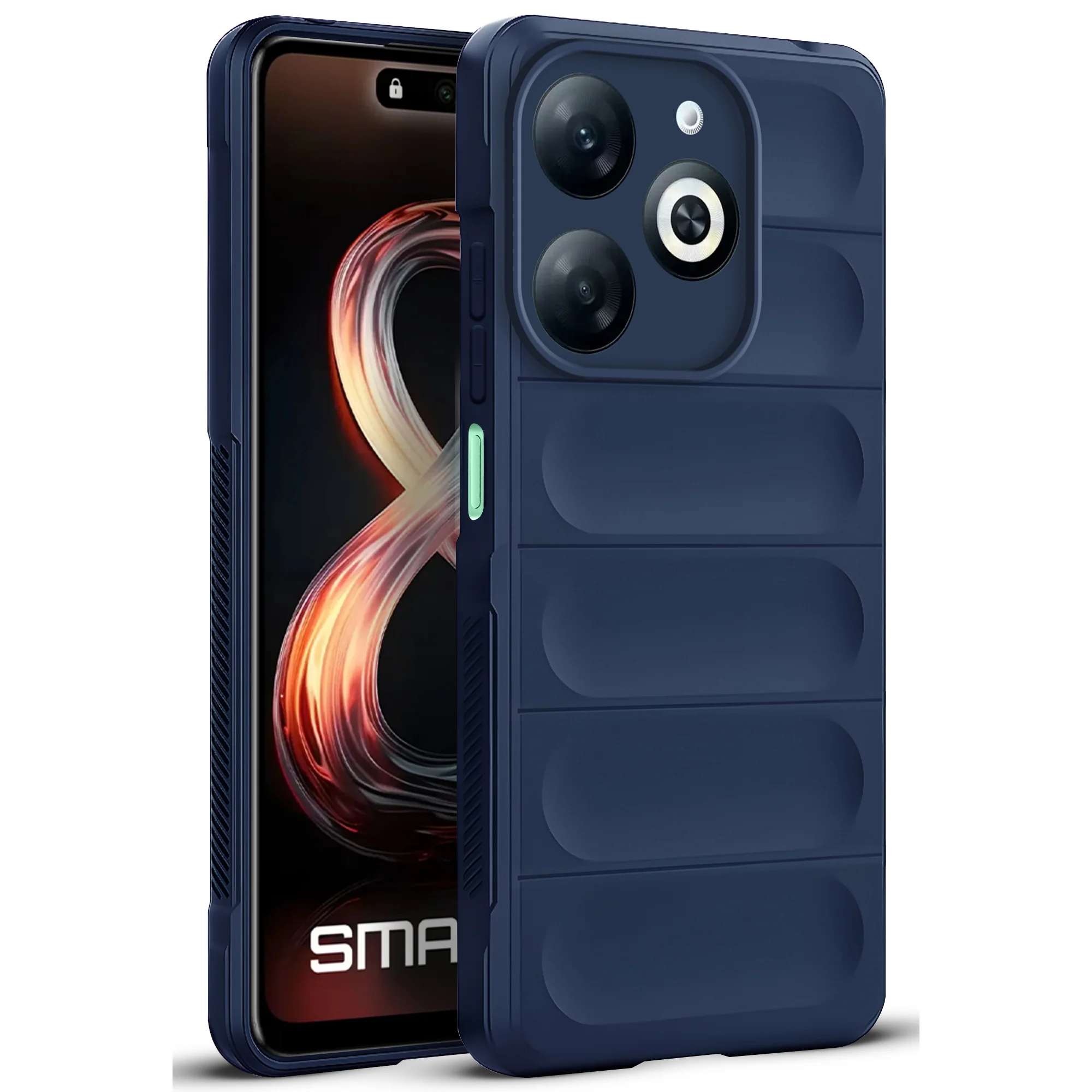 Soft Silicone Comfort Grip Back Cover Case For Infinix Smart 8 - Image 8