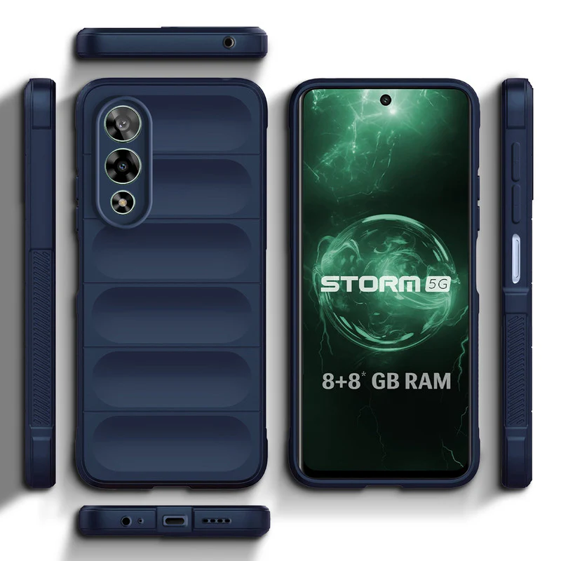 Soft Silicone Comfort Grip Back Cover Case For Lava Strom 5G - Image 2