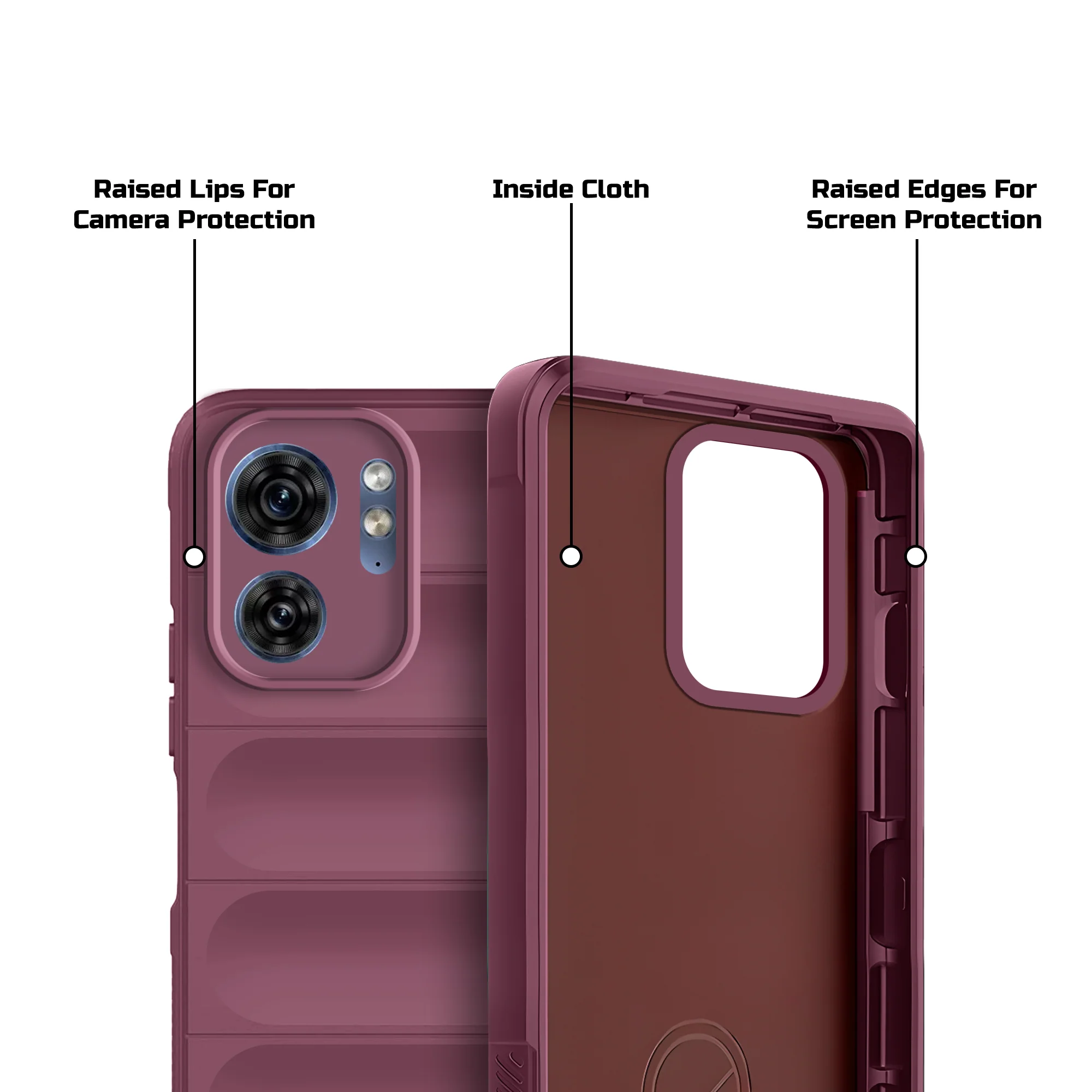 Soft Silicone Comfort Grip Back Cover Case For Motorola Edge 40 5G - Image 26