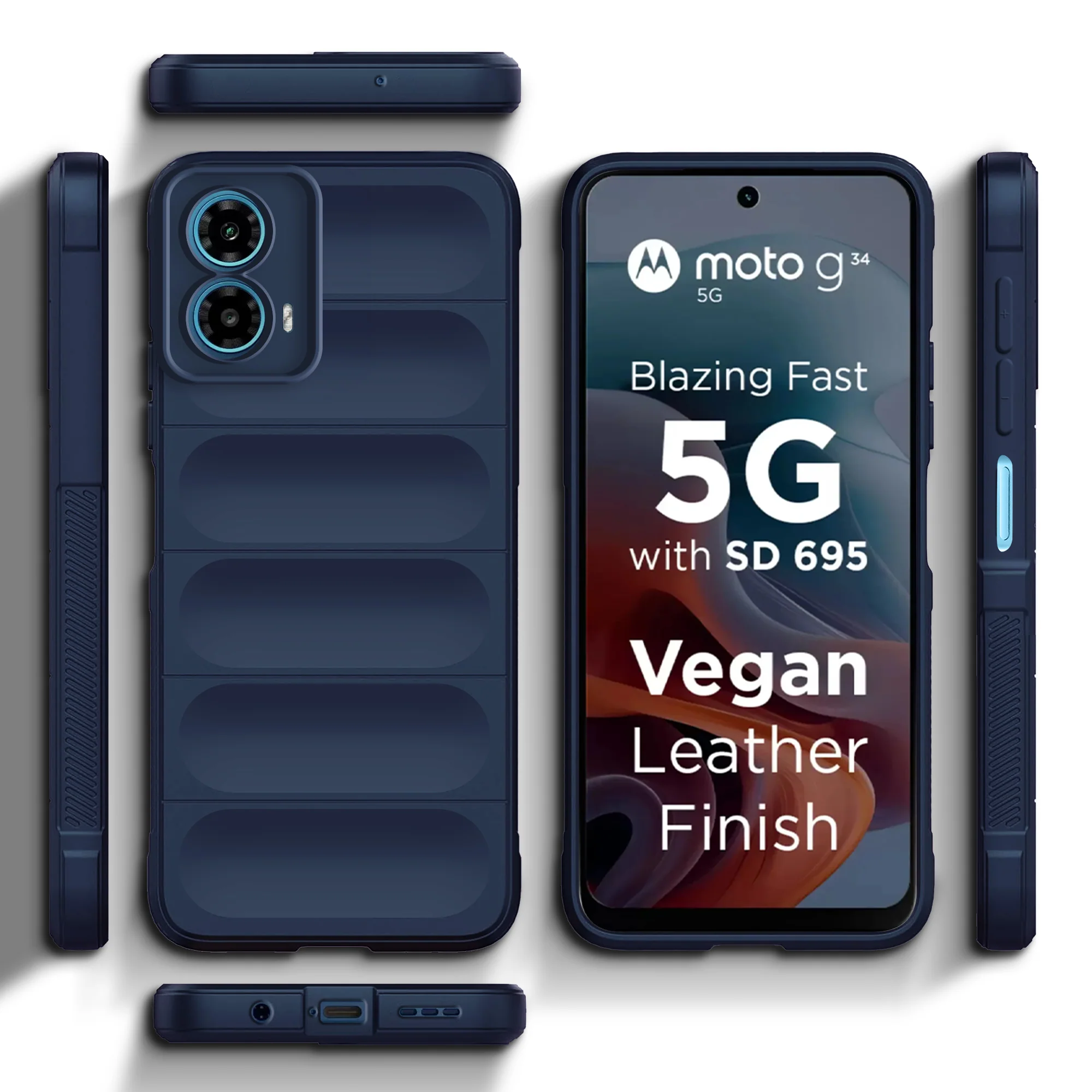 Soft Silicone Comfort Grip Back Cover Case For Motorola G34 5G - Image 11