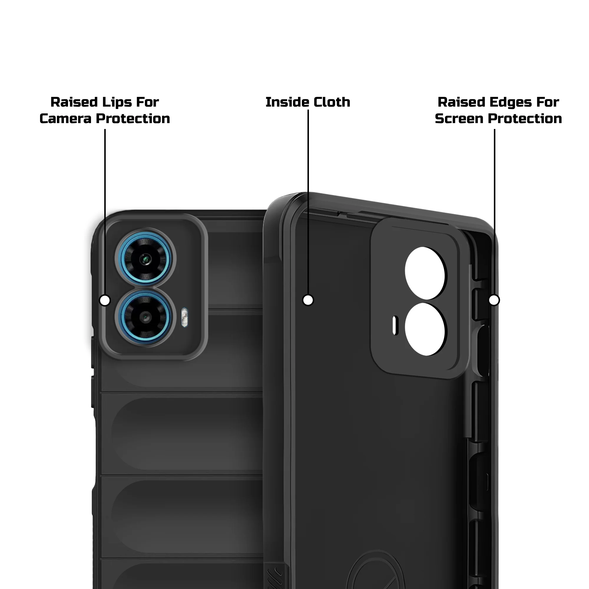 Soft Silicone Comfort Grip Back Cover Case For Motorola G34 5G - Image 5