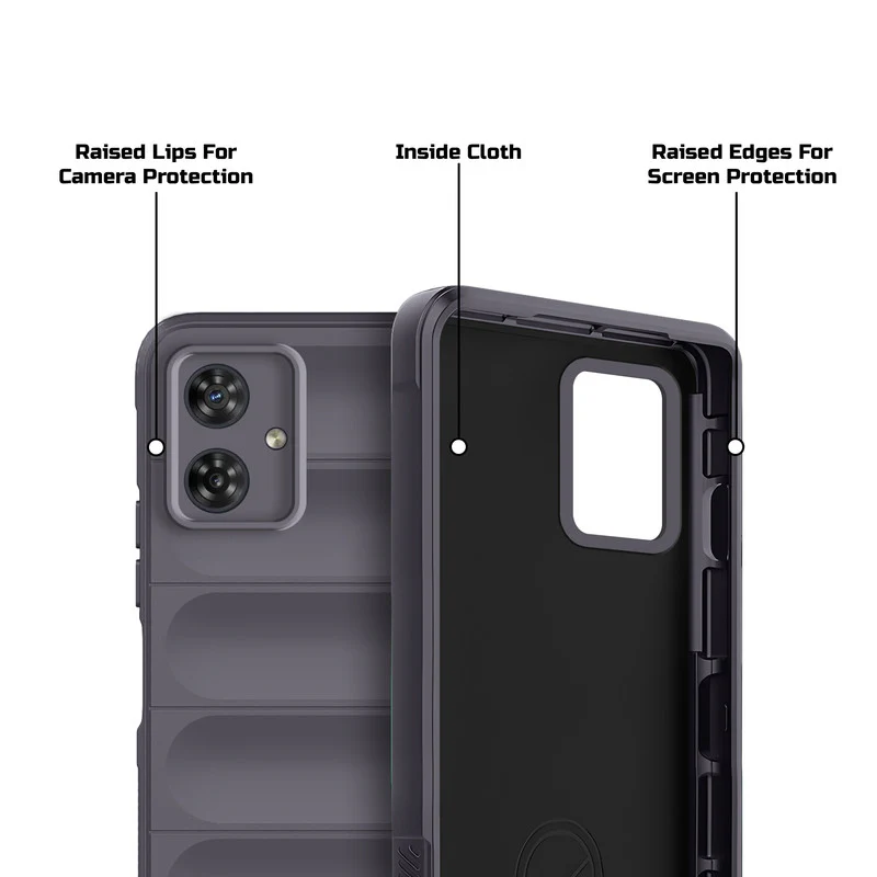 Soft Silicone Comfort Grip Back Cover Case For Motorola G54 5G - Image 23