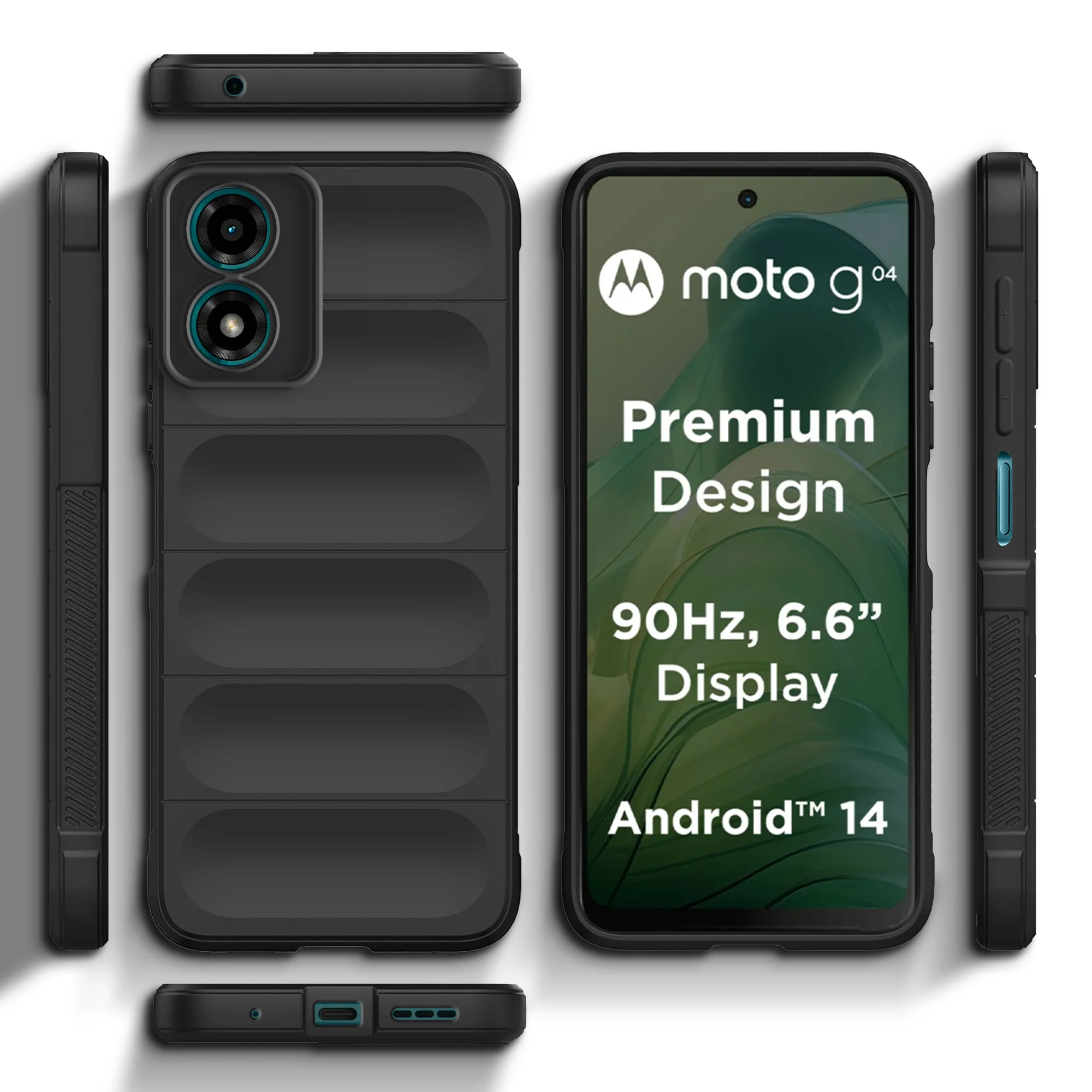 Soft Silicone Comfort Grip Back Cover Case For Motorola G04 - Image 3