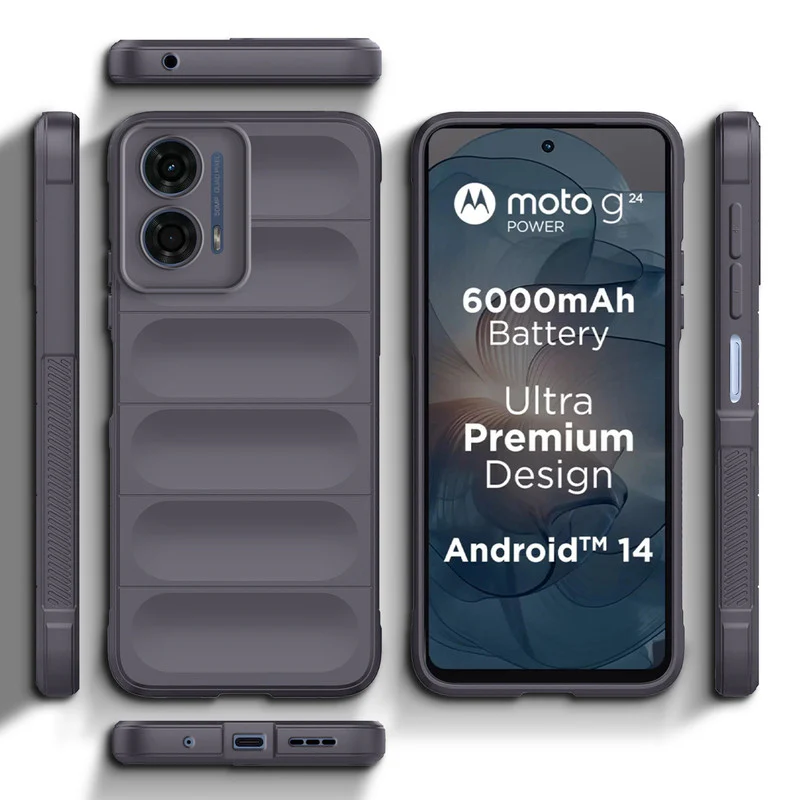 Soft Silicone Comfort Grip Back Cover Case For Motorola G24 Power - Image 9