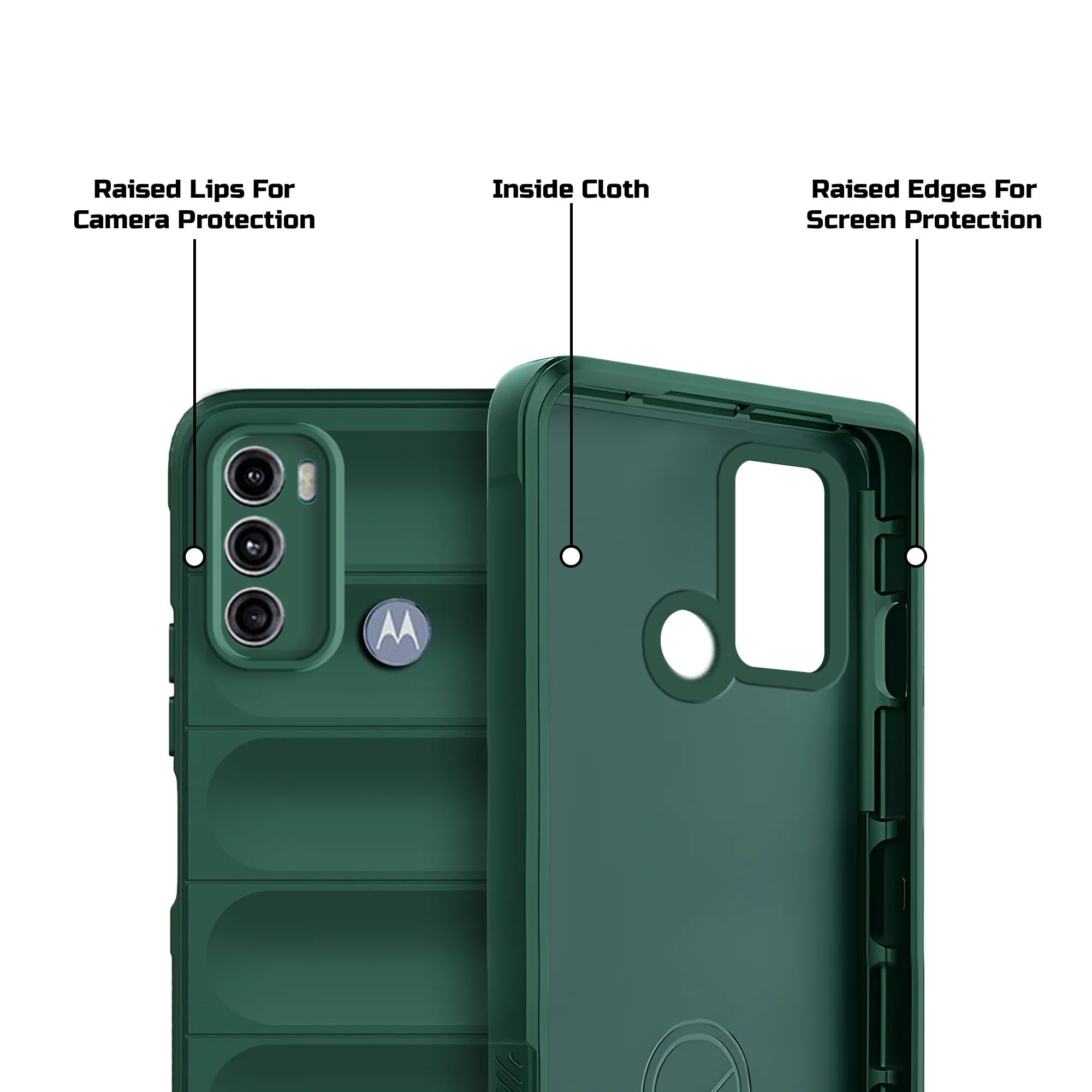 Soft Silicone Comfort Grip Back Cover Case For Motorola Moto G40 Fusion - Image 12