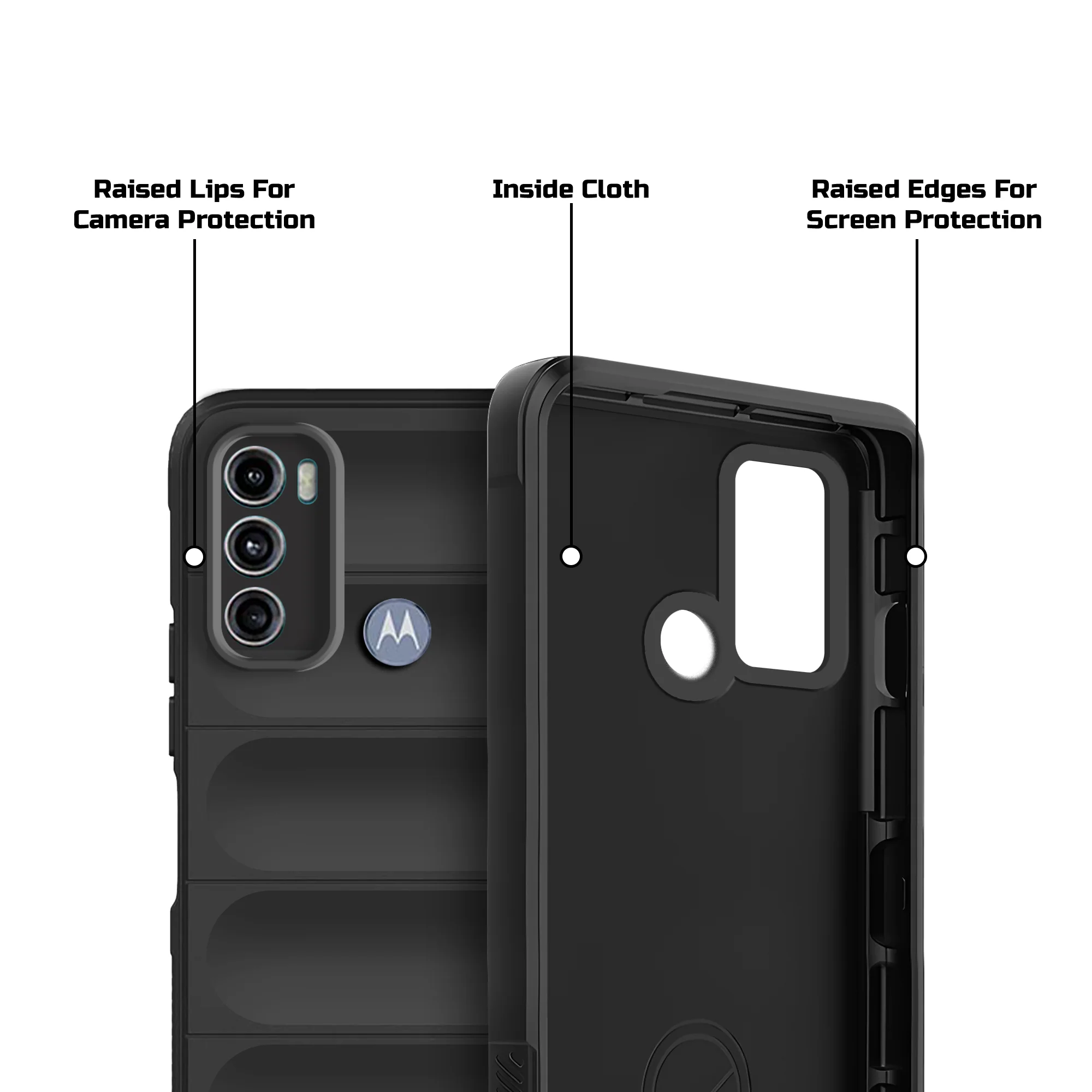 Soft Silicone Comfort Grip Back Cover Case For Motorola Moto G40 Fusion - Image 5