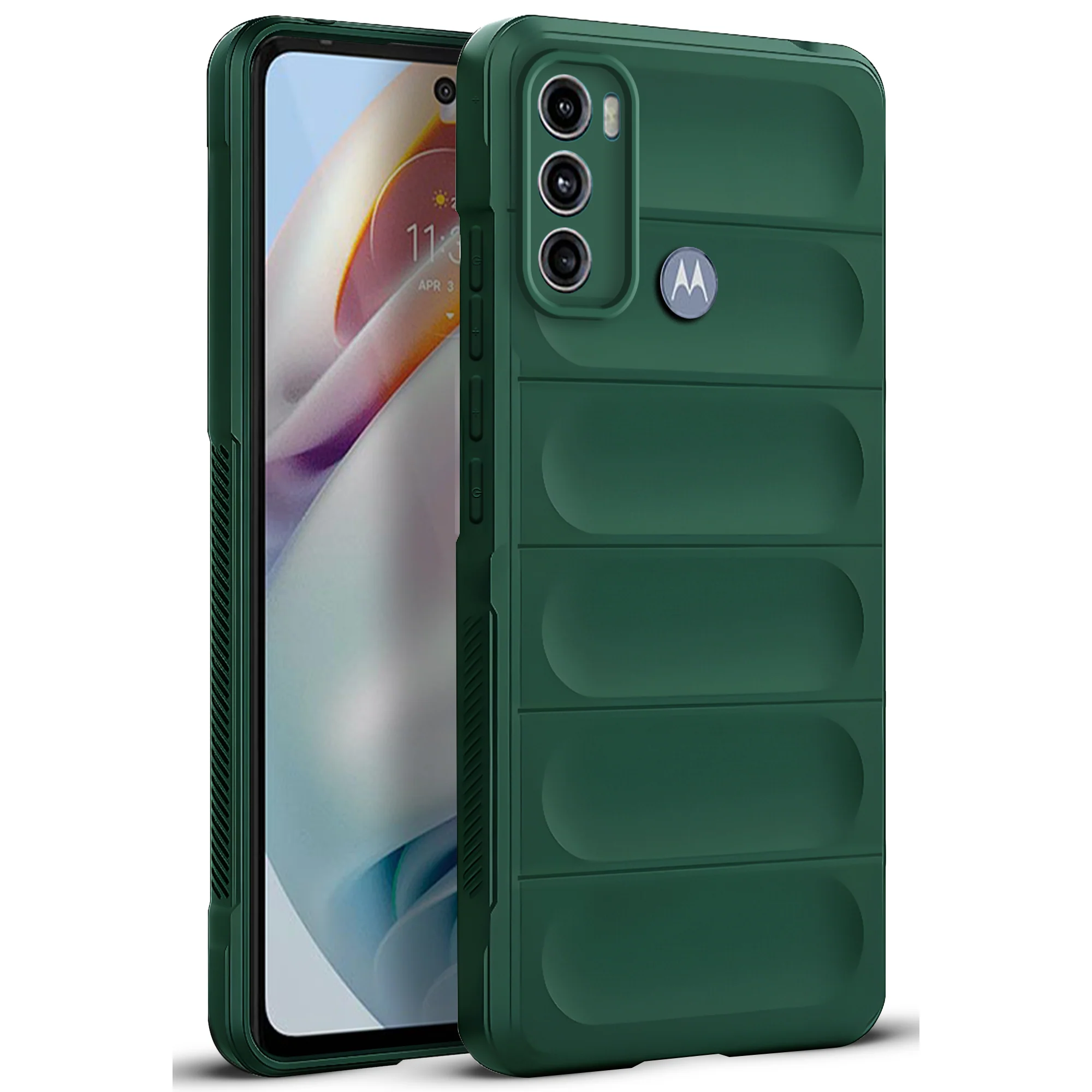 Soft Silicone Comfort Grip Back Cover Case For Motorola Moto G40 Fusion - Image 8