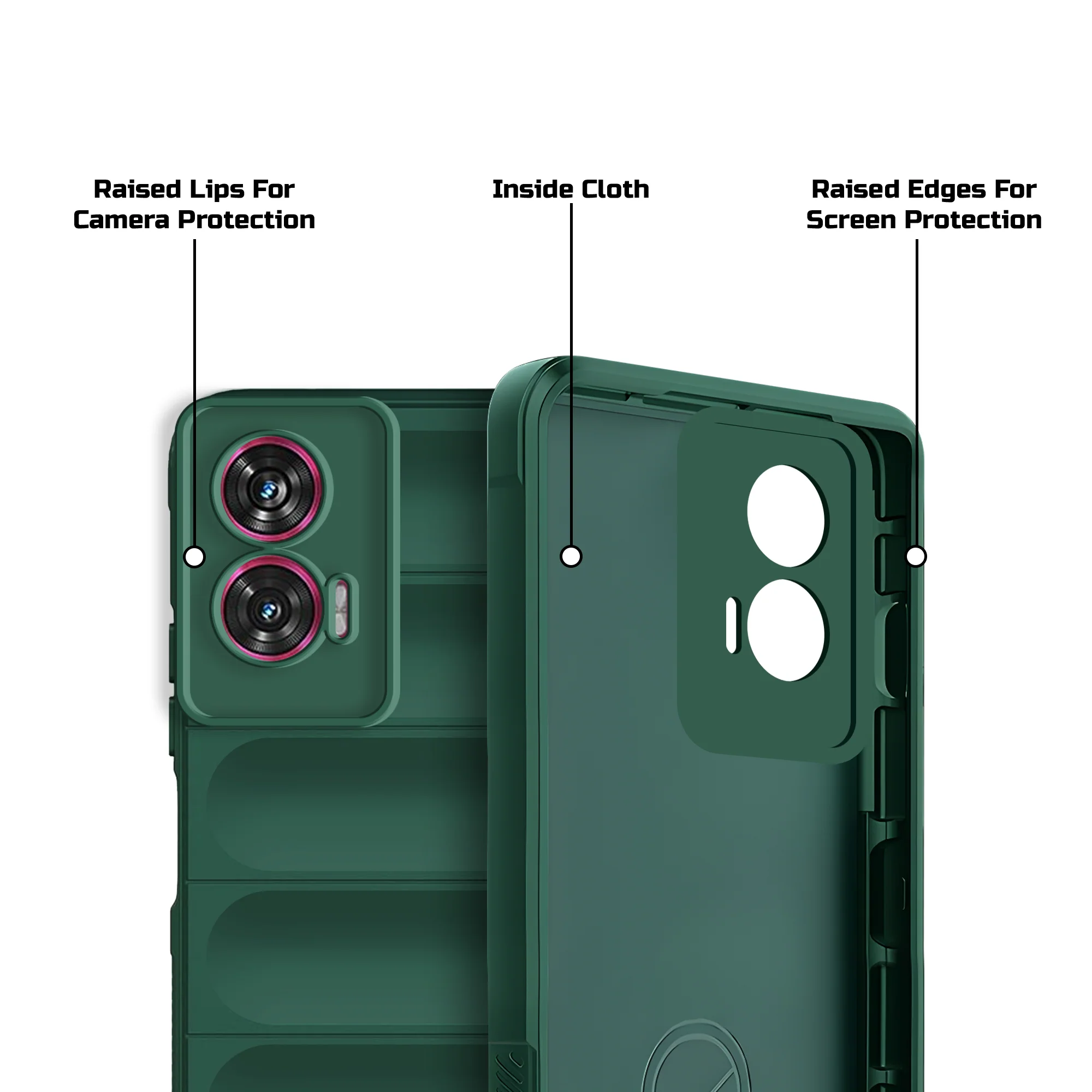 Soft Silicone Comfort Grip Back Cover Case For Motorola Edge 50 Fusion - Image 20