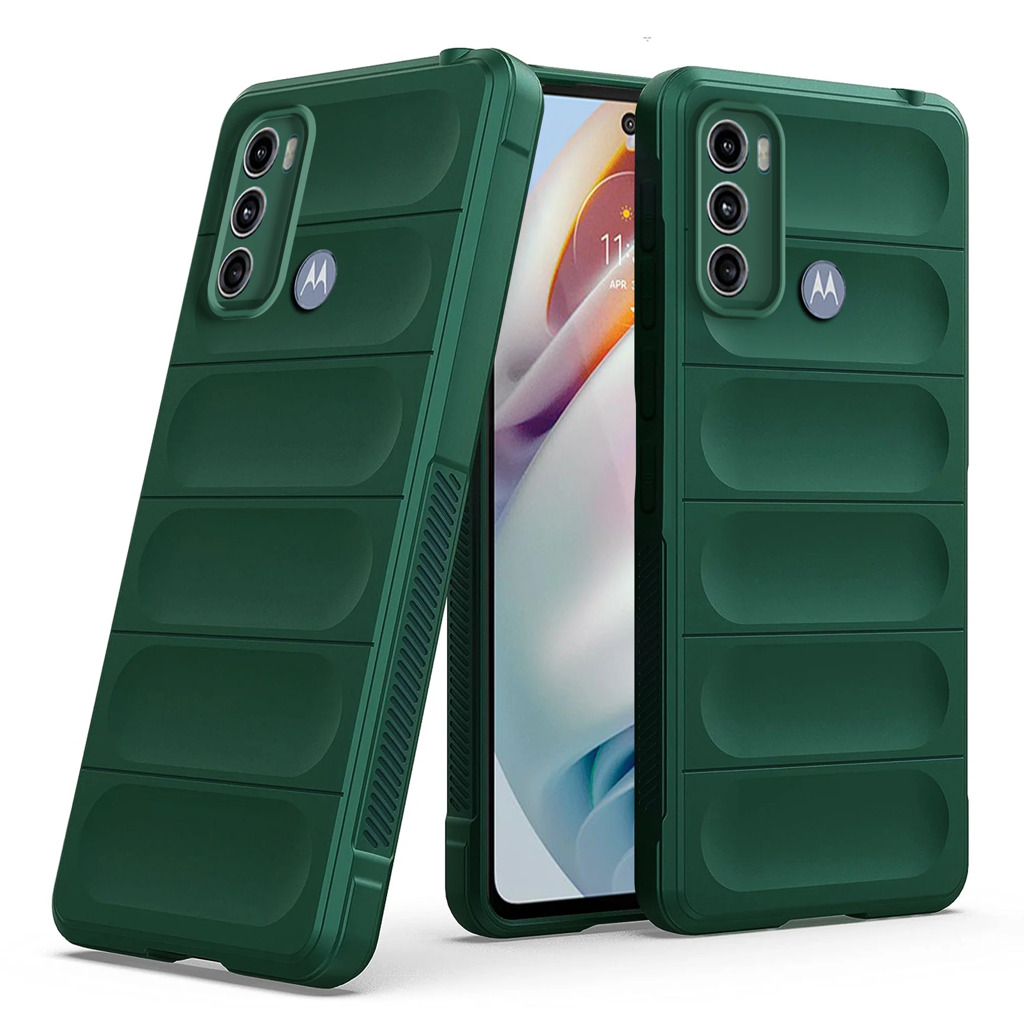 Soft Silicone Comfort Grip Back Cover Case For Motorola Moto G60 - Image 13