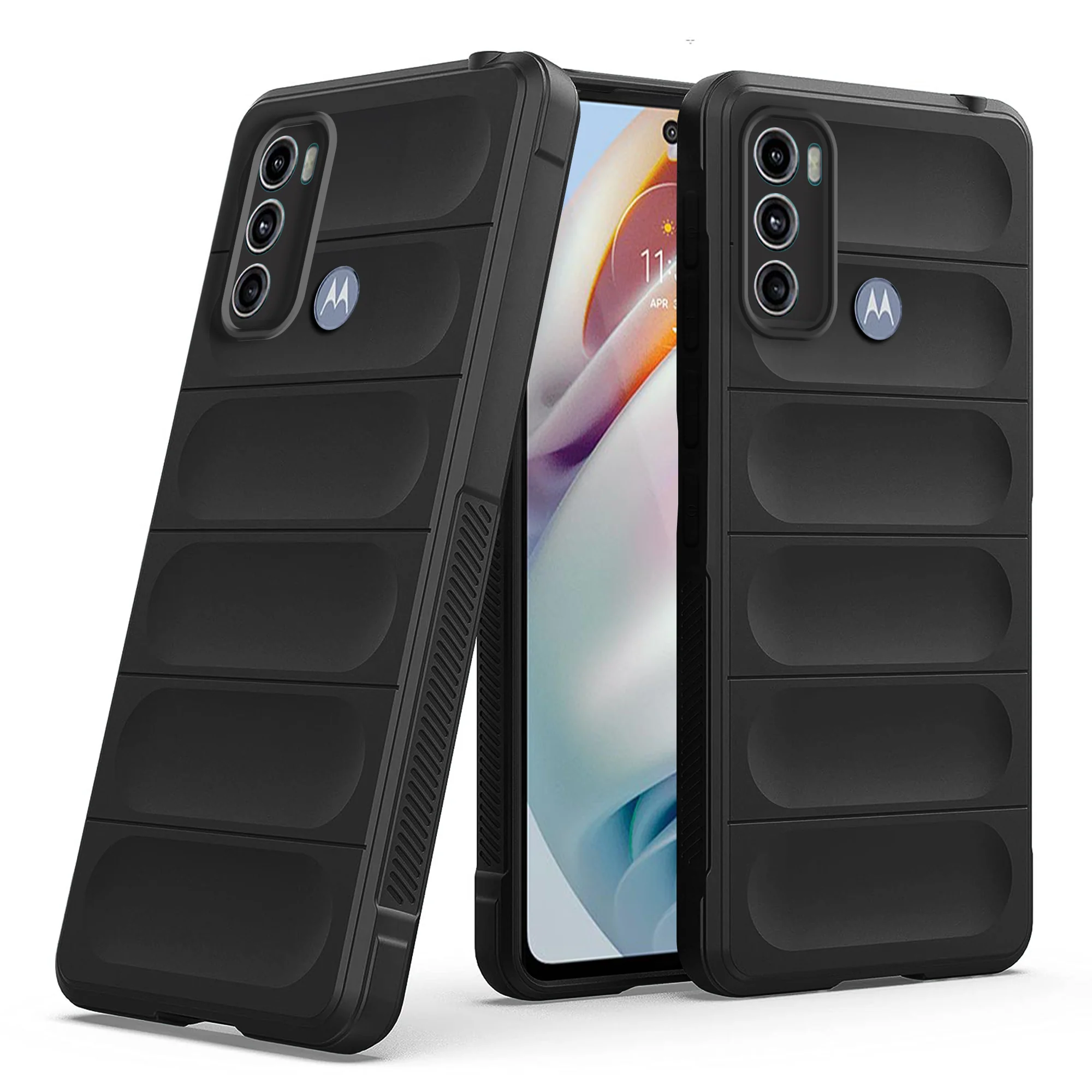 Soft Silicone Comfort Grip Back Cover Case For Motorola Moto G60 - Image 6