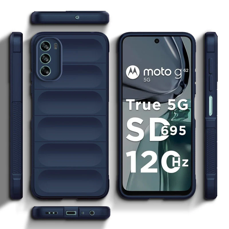 Soft Silicone Comfort Grip Back Cover Case For Motorola Moto G62 5G - Image 10